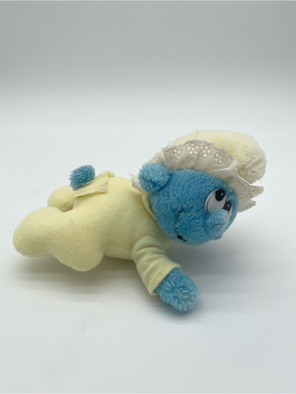 Vintage Applause Plush 1983 Baby Smurf Crawling Stuffed Toy